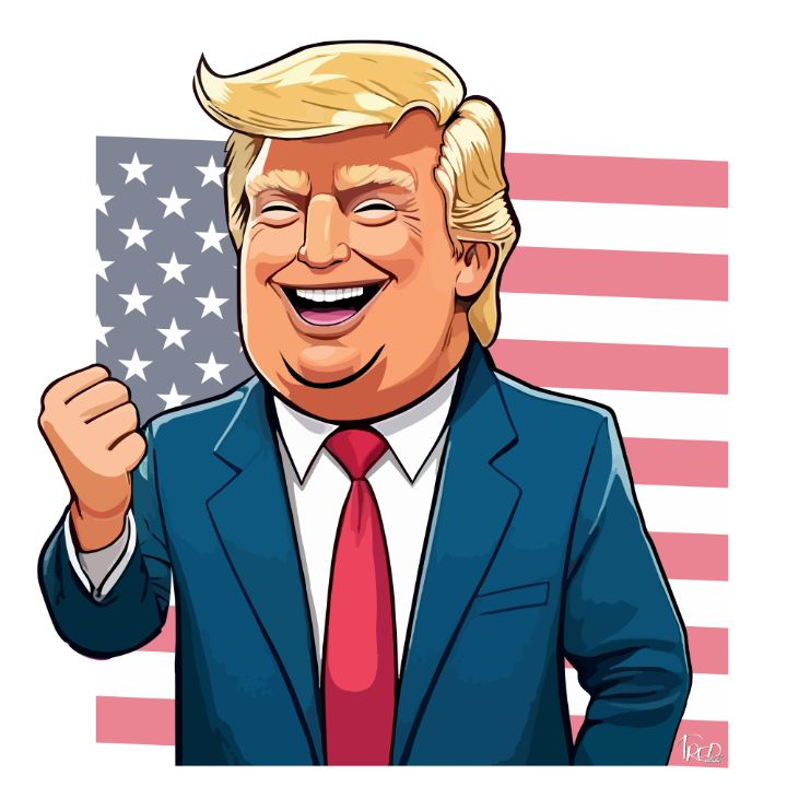 karikatur Donald Trump